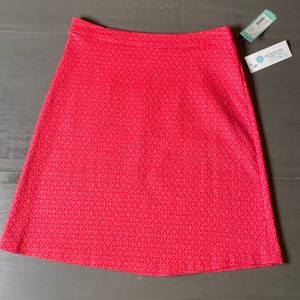 Margaret M Deandra | Red Textured Skirt | Small | Never worn, tags attached.
